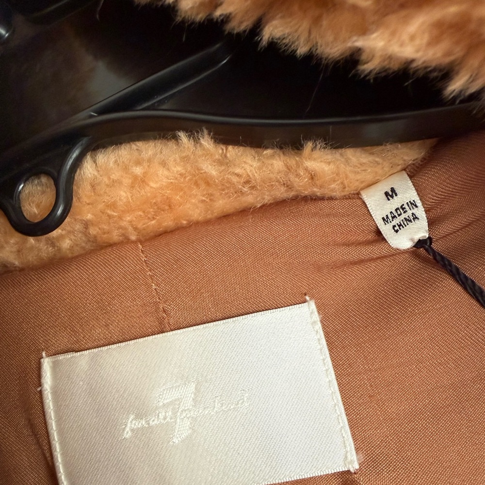 NWT 7 For All Mankind Belted Coat Cozy Oversized - Picture 5 of 5